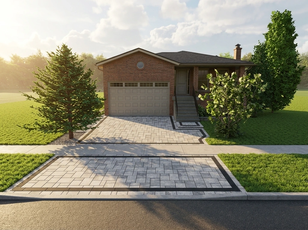 Full front elevation with boulevard extension